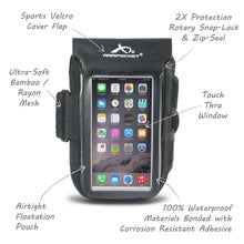 Load image into Gallery viewer, Aqua 100% Waterproof Armband for iPhone 11 Pro/X/8/7, Galaxy S7/S6 & more - SAVE 50%