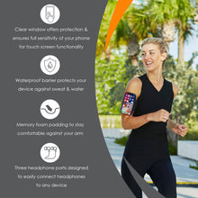 Load image into Gallery viewer, Armpocket X Plus armband for iPhone 15/14/13/12/11 Pro Max, XS Max Galaxy Note 20 S23/S22/S21/20 Ultra & large full screen devices