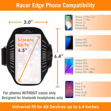 Load image into Gallery viewer, Armpocket Racer Edge full-screen, thin armband for iPhone 14/13/12/11/Xs/X/XR Galaxy S21/S20/S20+S10 Pixel 5/4 XL
