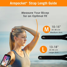 Load image into Gallery viewer, Armpocket X Plus armband for iPhone 15/14/13/12/11 Pro Max, XS Max Galaxy Note 20 S23/S22/S21/20 Ultra & large full screen devices