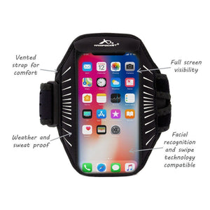 Armpocket Racer Edge full-screen, thin armband for iPhone 14/13/12/11/Xs/X/XR Galaxy S21/S20/S20+S10 Pixel 5/4 XL