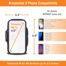 Load image into Gallery viewer, Armpocket X for iPhone 14/13/ 13Pro/12/12 Pro/11/11 Pro/X/XS Galaxy S10/S20 and other bezel-less phones
